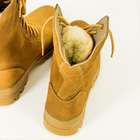 Берці зимові нубук, штучне хутро, підошва антистат, чоловічі черевики бежеві, 43 - зображення 5