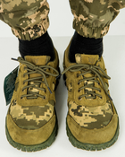 Кросівки чоловічі Армос нубук з тканинними вставками піксель, підошва енерджі 41, Оливковий - зображення 1