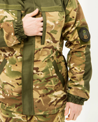 Костюм камуфляжный Горка мультикам демисезонный, ткань саржа, куртка на флисе 48 - изображение 8
