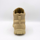 Ботинки демисезонные кожаные с тканевыми вставками Разноцвет 40, Бежевый - изображение 3
