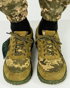 Кросівки чоловічі Армос нубук з тканинними вставками піксель, підошва енерджі 40, Оливковий - зображення 1