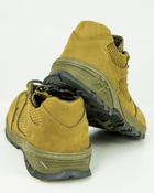 Кроссовки мужские кожаные с перфорацией Армос 44, Оливковий - изображение 4