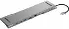 Док-станція Sandberg USB-C All-in-1 USB 3.0 Silver (5705730136238) - зображення 1