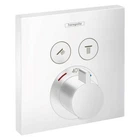 Внешняя часть смесителя без скрытой части HANSGROHE ShowerSelect белый латунь 155x155мм 15763700