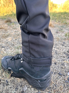 Штаны на флисе чорные женские зима Soft Shell для спецподразделении Combat S L - изображение 3
