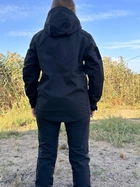 Тактична куртка чорна COMBAT софтшелл Softshell чорна для жінок S M - зображення 7