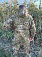 Куртка мультикам Soft-Shell Combat одежда не промокает камуфляж S 2XL , Камуфляж Мультикам - изображение 3