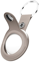 Skórzany brelok KeyBudz Leather Keyring do Apple AirTag Sandy Beige (AT_S1_SBG) - obraz 4