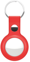 Skórzany brelok KeyBudz Leather Keyring do Apple AirTag Red - obraz 2