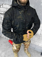 Куртка тактическая чёрный мультикам M - изображение 5