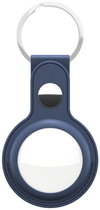Шкіряний брелок KeyBudz Leather Keyring для Apple AirTag (2 Pack) Cobalt Blue (AT2_S1_CBB) - зображення 1