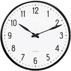 Настінний годинник Arne Jacobsen Station Black (43633) - зображення 1