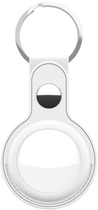 Шкіряний брелок KeyBudz Leather Keyring для Apple AirTag (2 Pack) White (AT2_S1_WHT) - зображення 1