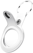 Шкіряний брелок KeyBudz Leather Keyring для Apple AirTag (2 Pack) White (AT2_S1_WHT) - зображення 4