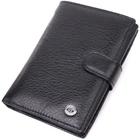 Мужской кожаный бумажник 10,5х14х2 см ST Leather (2000002795537)