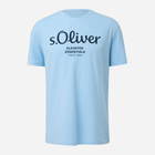 Koszulka męska s.Oliver 10.3.11.12.130.2141458-50D1 S Błękitna (4099975042753) - obraz 4