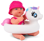 Lalka bobas VN TOYS My Baby Mathilde with Unicorn Swim Ring 31 cm (5701719012524) - obraz 3