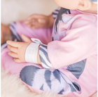 Пупс Tiny Treasure Blond Haired Doll With Zebra Outfit 45 см (5713396302676) - зображення 4