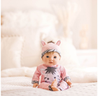 Lalka bobas Tiny Treasure Blond Haired Doll With Zebra Outfit 45 cm (5713396302676) - obraz 6