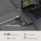 Hub USB Linq 7-w-2 TB Pro Multiport USB-C 10 Gbps Silver (LQ48012) - obraz 5