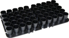 Подставка MTM Shotshell Tray на 50 глакоствольных патронов 16 кал. Цвет - черный - зображення 1