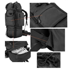 Рюкзак польовий з рамою 75L Black - зображення 5