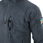 Кофта флисовая Helikon-Tex Alpha Hoodie Jacket Grid Fleece Shadow Grey 3XL - изображение 11