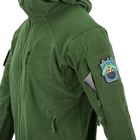 Кофта флісова Helikon-Tex Alpha Hoodie Jacket Grid Fleece Olive XL - зображення 6