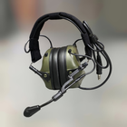 Навушники Earmor M32 c кріпленням на шолом HD-ACC-08, активні, зі знімним мікрофоном та гарнітурою, Олива - зображення 6