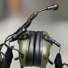 Наушники Earmor M32 c креплением на шлем HD-ACC-08, активные, со съёмным микрофоном и гарнитурой, Олива - изображение 8