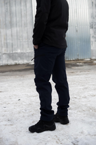 Мужской демисезонный Костюм ДСНС Softshell с Липучками под Шевроны темно-синяя Куртка и брюки L - изображение 12