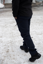 Мужской демисезонный Костюм ДСНС Softshell с Липучками под Шевроны темно-синяя Куртка и брюки L - изображение 13
