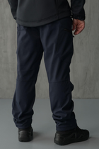 Чоловічий демісезонний Костюм ДСНС Softshell із Липучками під Шеврони темно-синя Куртка та штани XL - зображення 5