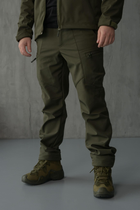 Чоловічий демісезонний костюм Softshell з Липучками під Шеврони оливковий колір Куртка і штани 3XL - зображення 3