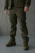 Мужской демисезонный костюм Softshell с Липучками под Шевроны цвет оливковый Куртка и брюки XL - изображение 3