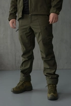 Мужской демисезонный костюм Softshell с Липучками под Шевроны цвет оливковый Куртка и брюки 2XL - изображение 3