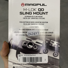 Крепление алюминиевое для антабки Magpul M-LOK QD Sling Mount MAG606 - изображение 3