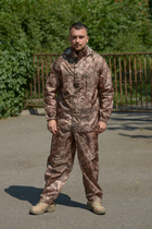 Костюм мужской - Дождевик Куртка Брюки пиксель / Водозащитный Комплект S - изображение 4