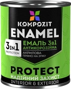 Емаль 3 в 1 антикорозійна Protect КОМПОЗИТ сіра 2,7 кг