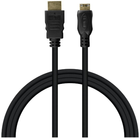 Kabel DPM HDMI to mini HDMI wtyk prosty 1.5 m czarny (BMHDMIM1) (5900672656565) - obraz 2