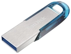 Pamięć flash USB SanDisk Ultra Flair 128GB USB 3.0 Blue (SDCZ73-128G-G46B) - obraz 1