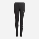 Legginsy dziecięce dla dziewczynki sportowe Adidas G Lin Leg GN4044 128 cm Czarne (4062065017979) - obraz 1