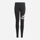 Młodzieżowe legginsy sportowe dla dziewczynki Adidas G Bl Leg GN4081 164 cm Czarne (4064036046414) - obraz 1