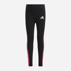 Dziecięce legginsy sportowe dla dziewczynki Adidas Lg Cot Tight H38384 134 cm Czarne (4064057116646) - obraz 5