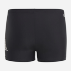 Підліткові плавки-боксери для хлопчика Adidas 3 Bar Log Boxer HR7480 140 см Чорні (4066745161860) - зображення 2