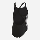 Dziecięcy strój kąpielowy jednoczęściowy na basen dla dziewczynki Adidas Fit Suit 3S Y DQ3319 116 cm Czarny (4060515092149) - obraz 2