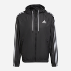 Kurtka wiatrówka sportowa męska Adidas Bsc 3S Wind Jkt H65776 L Czarna (4065423944900) - obraz 1