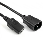 Кабель питания 220V 1.8m Voltronic 0.75 мм PC-monitor 3pin IEC C13-C14 ЧЕРНЫЙ (00342)