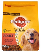 Sucha karma dla psów Pedigree Adult z wołowiną i drobiem 2.6 kg (5900951263316)