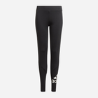 Dziecięce legginsy sportowe dla dziewczynki Adidas G Bl Tig GN1438 128 cm Czarne (4064036061639) - obraz 1